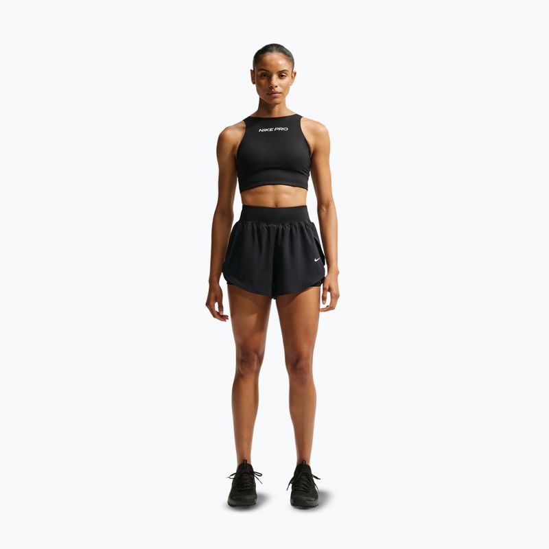 Pantaloni scurți de antrenament pentru femei Nike Pro Sculpt black/white 2