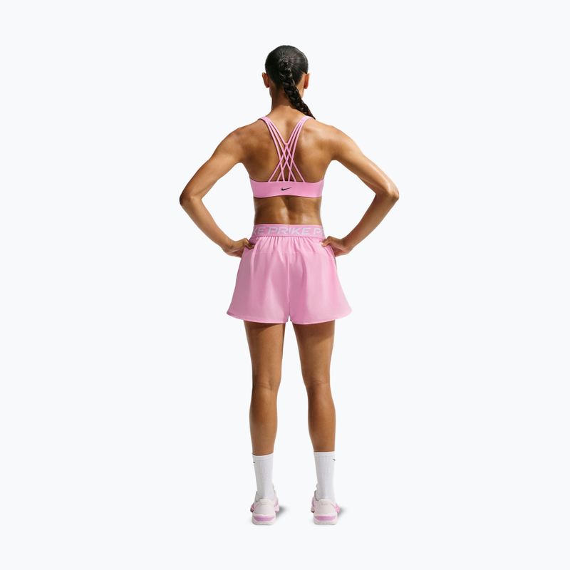 Sutien de antrenament Nike Indy Strappy pink rise/black 2