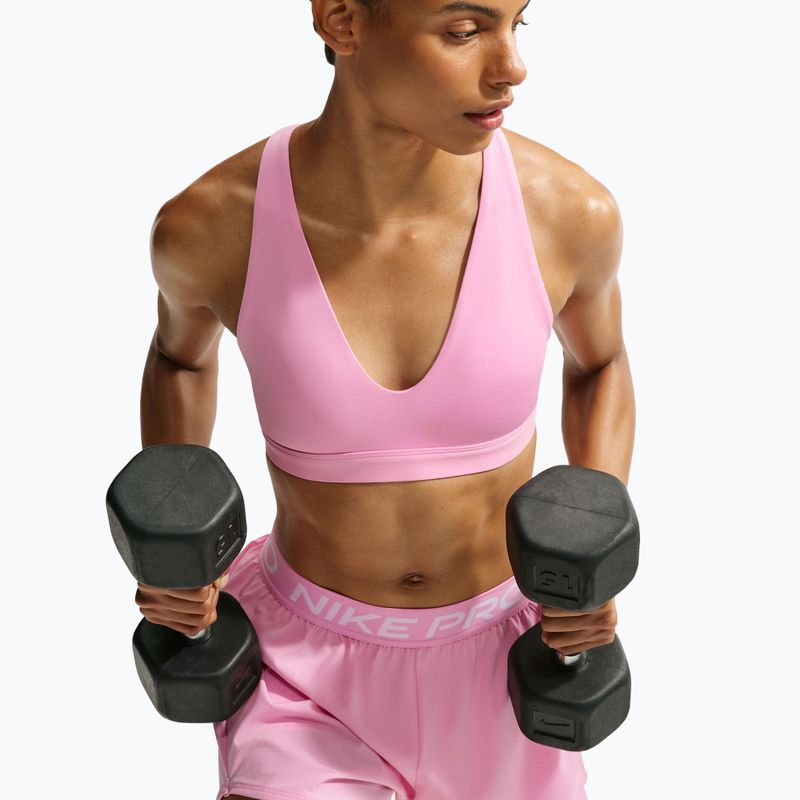 Sutien de antrenament Nike Indy Strappy pink rise/black 5