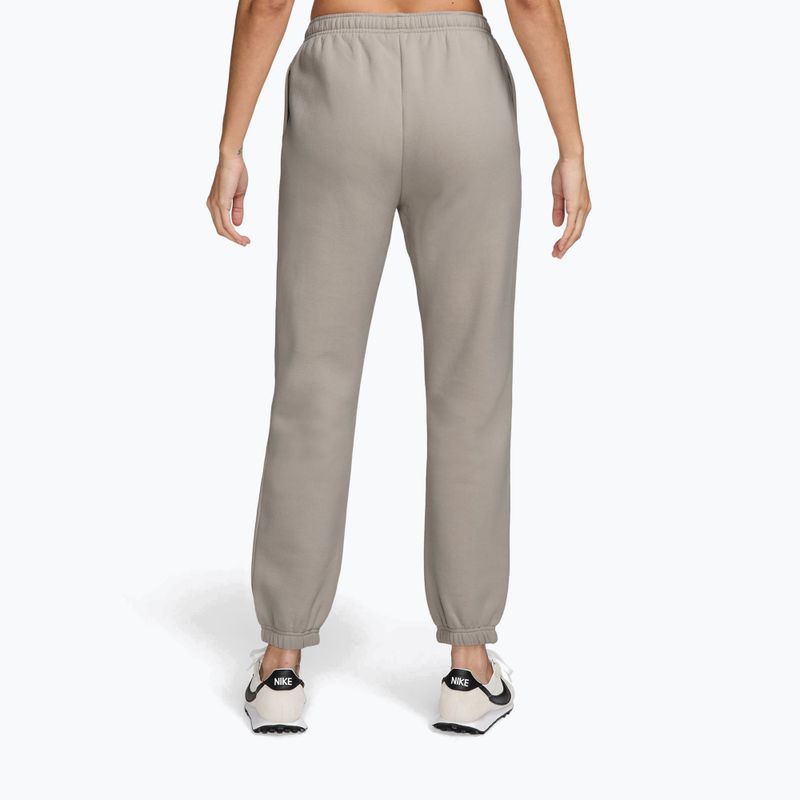 Pantaloni pentru femei Nike Studio Fleece cream li/sail 2
