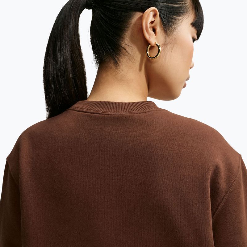 Bluză pentru femei Nike Studio Fleece cacao wow/sail 6