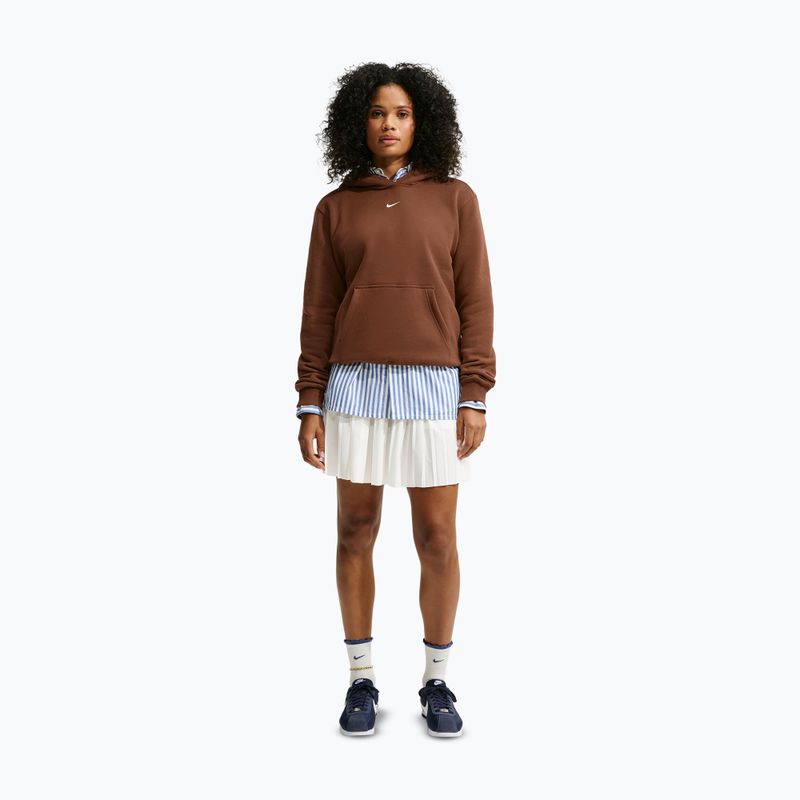 Bluză pentru femei Nike Studio Fleece cacao wow/sail 2
