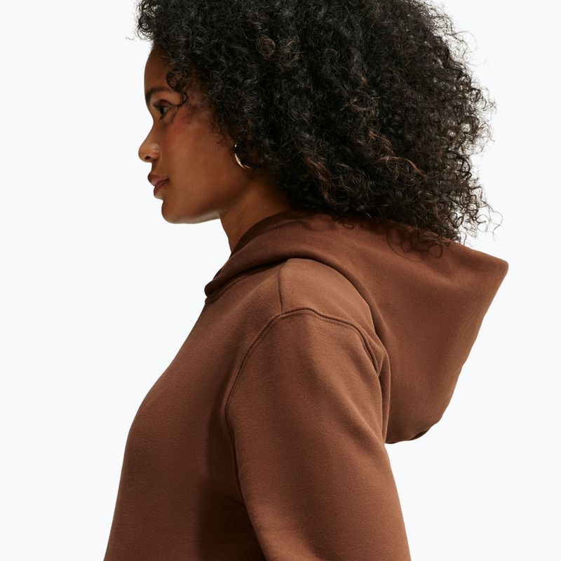 Bluză pentru femei Nike Studio Fleece cacao wow/sail 6