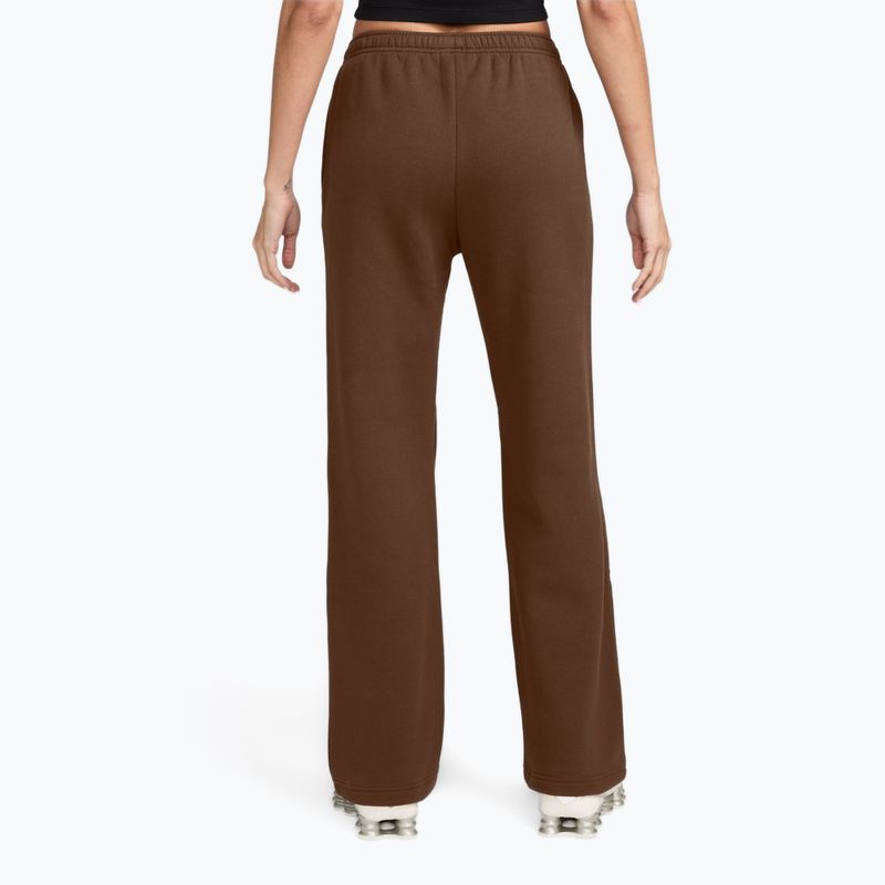 Pantaloni pentru femei Nike Studio Fleece cacao wow/sail 2