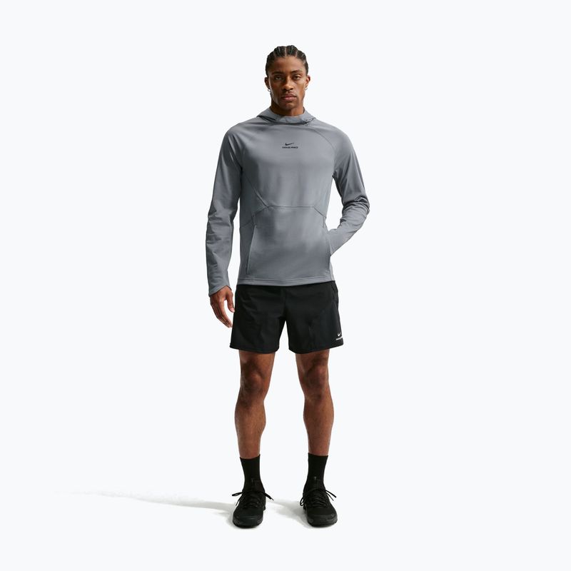 Bluză de antrenament pentru bărbați Nike Pro smoke grey/black 2