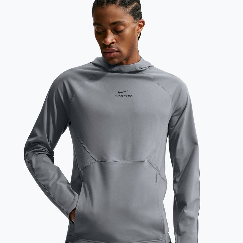 Bluză de antrenament pentru bărbați Nike Pro smoke grey/black 4