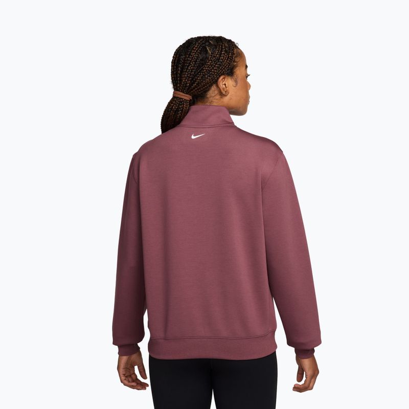 Bluză de antrenament pentru femei Nike Studio Fleece Sport pink smoke/mystic dates/white 2