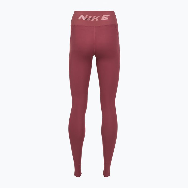 Colanți pentru femei Nike One pink smoke/pink smoke/pink rise/white 8