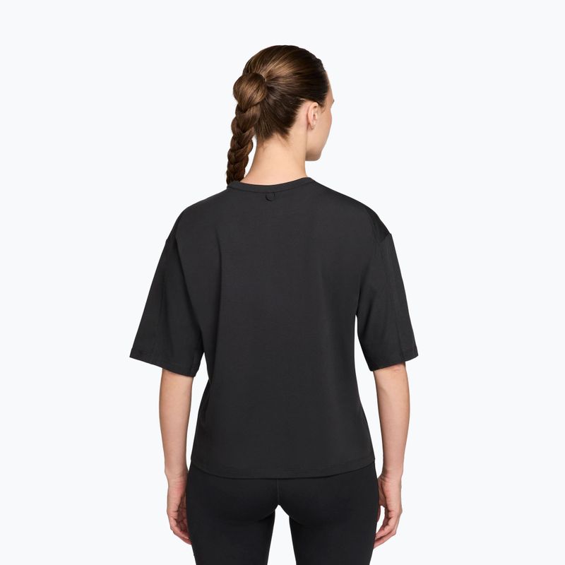 Tricou de antrenament pentru femei Nike 24.7 ImpossiblySoft Light black/dark smoke grey 2