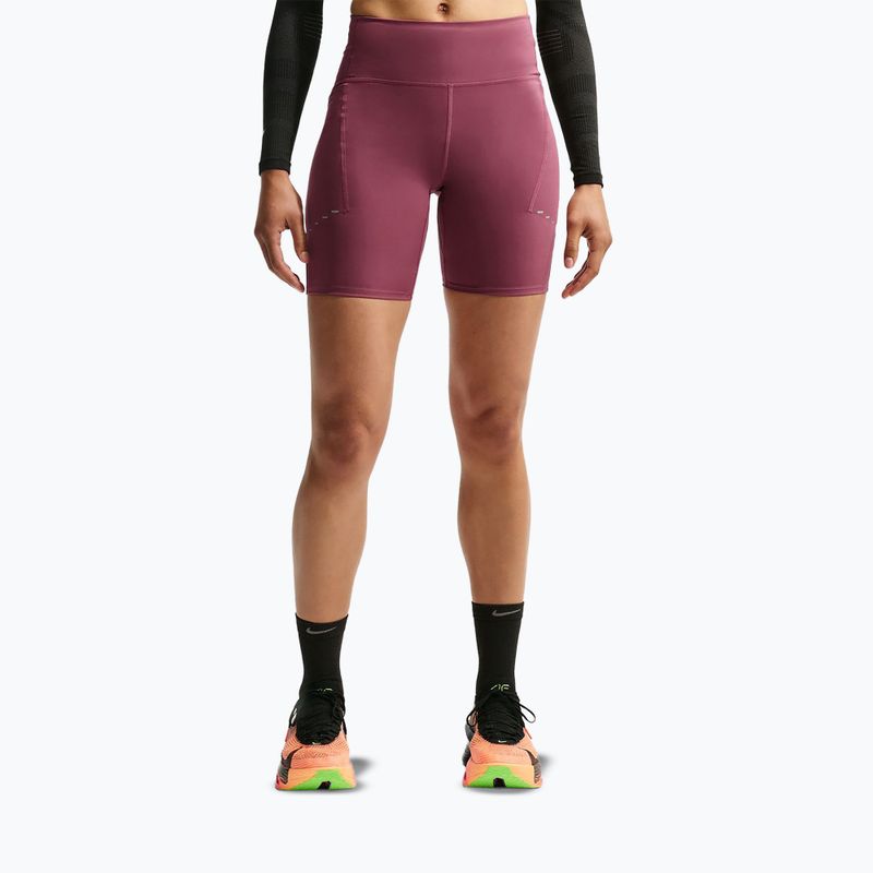 Pantaloni scurți de alergare pentru femei Nike Swift pink smoke