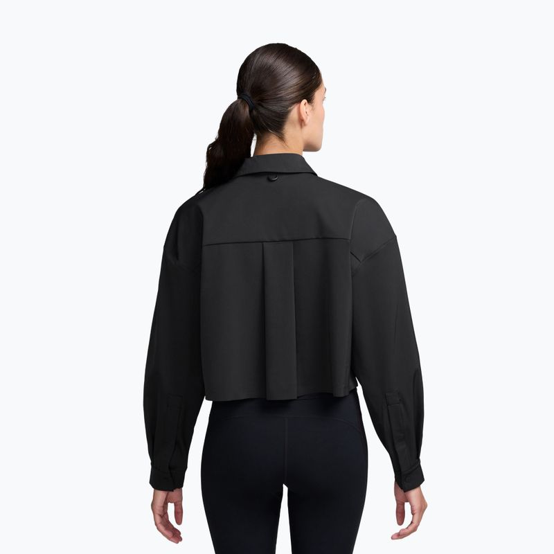 Tricou de antrenament pentru femei Nike 24.7 PerfectStretch black/dark smoke grey 2