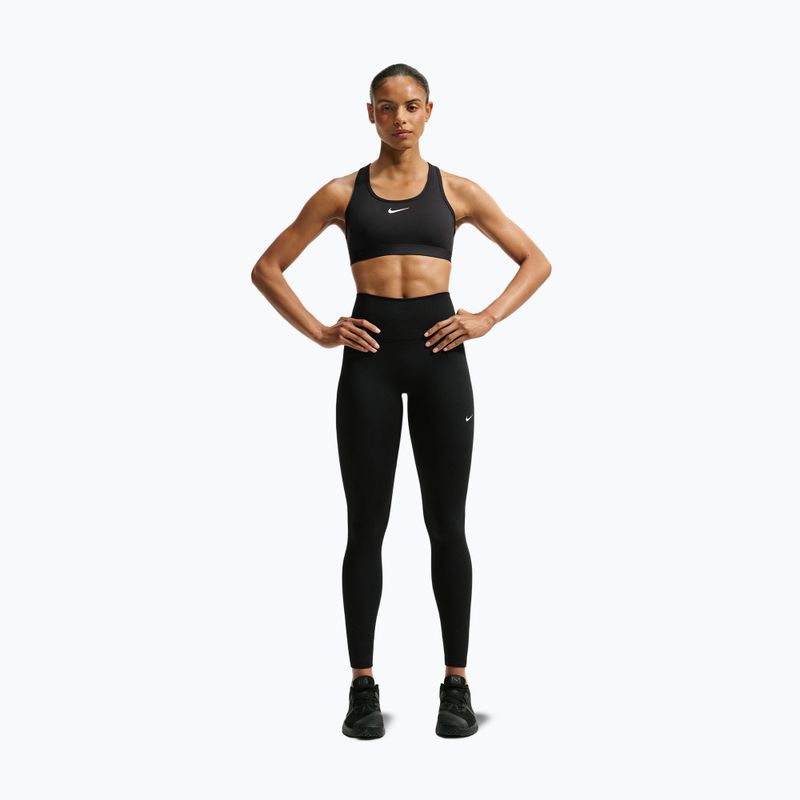 Colanți pentru femei Nike One black/black/university red/white 2