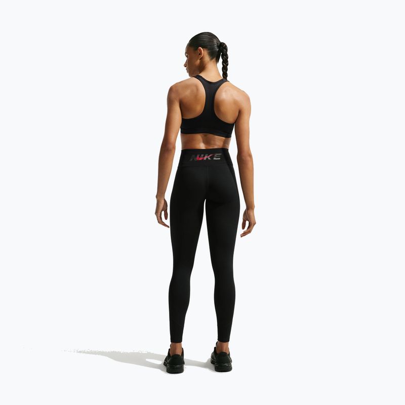 Colanți pentru femei Nike One black/black/university red/white 3