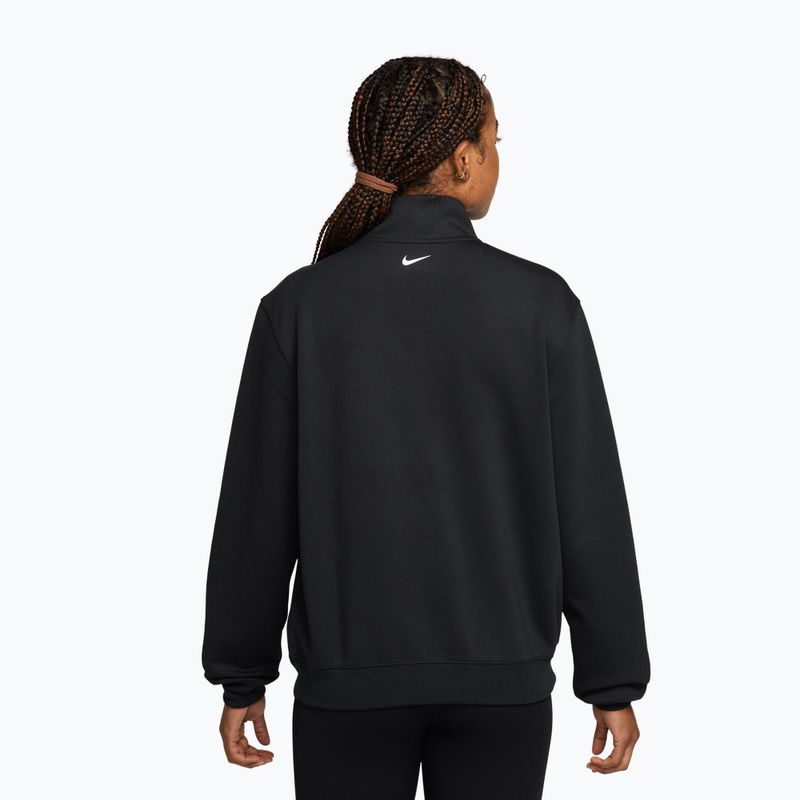 Bluză de antrenament pentru femei Nike Studio Fleece Sport black/university red/white 2