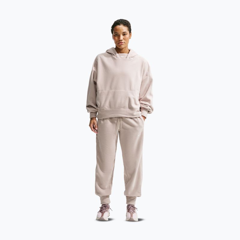 Pantaloni pentru femei Nike One Therma-FIT Mid Rise cream ii/white 2