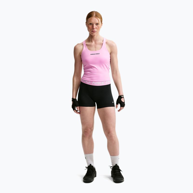 Tricou de antrenament pentru femei Nike Pro Sculpt pink rise/black 2