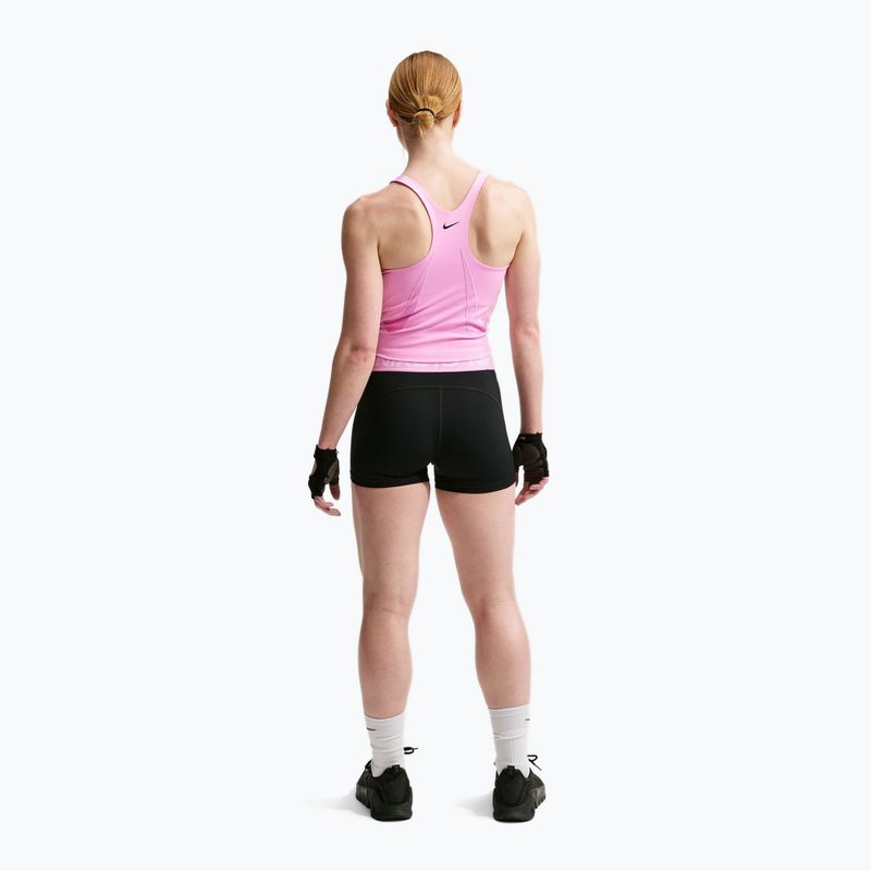 Tricou de antrenament pentru femei Nike Pro Sculpt pink rise/black 3