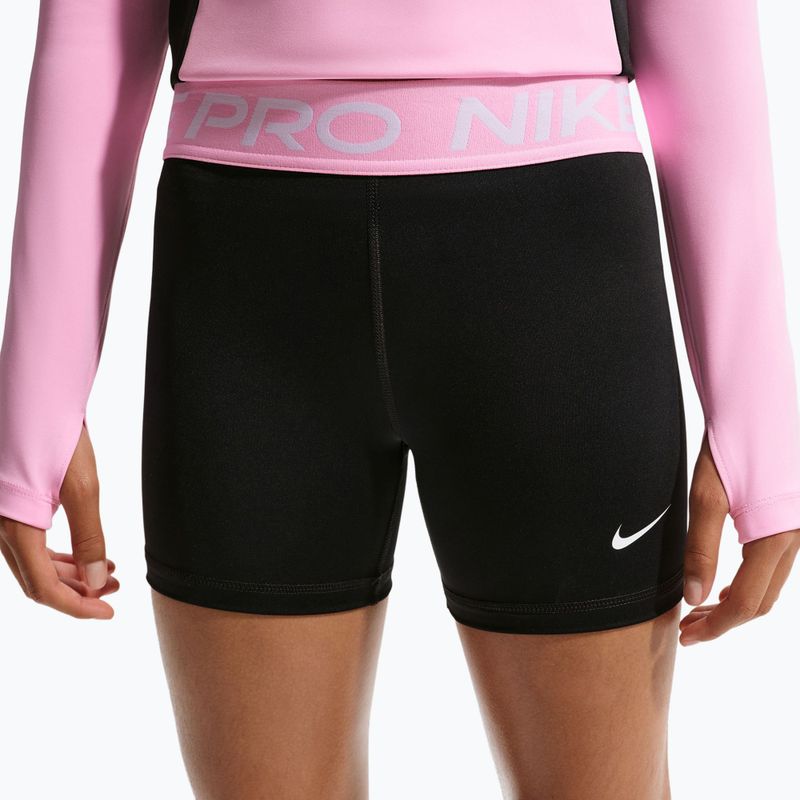 Pantaloni scurți pentru copii Nike Pro black/pink rise/white