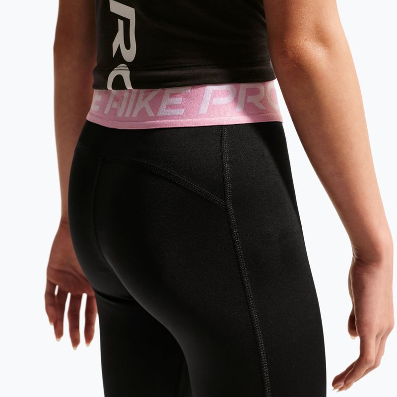 Colanți pentru copii Nike Pro Dri-FIT black/pink rise/white 4