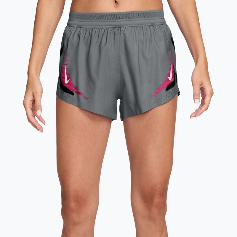 Pantaloni scurți de alergare pentru femei Nike AeroSwift iron grey/white