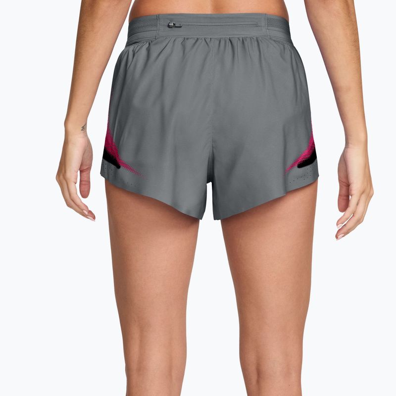 Pantaloni scurți de alergare pentru femei Nike AeroSwift iron grey/white 2