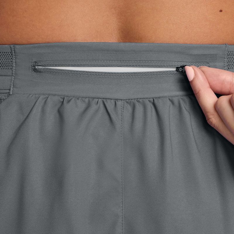 Pantaloni scurți de alergare pentru femei Nike AeroSwift iron grey/white 4