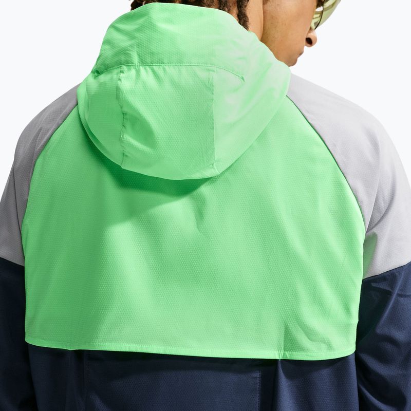 Geacă de alergare pentru bărbați Nike Impossibly Light Windrunner midnight navy/illusion green/wolf grey 5