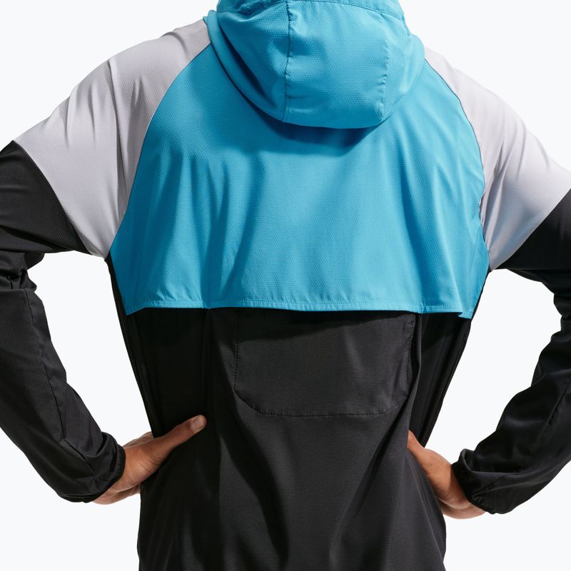 Geacă de alergare pentru bărbați Nike Impossibly Light Windrunner black/light current blue/wolf grey 5