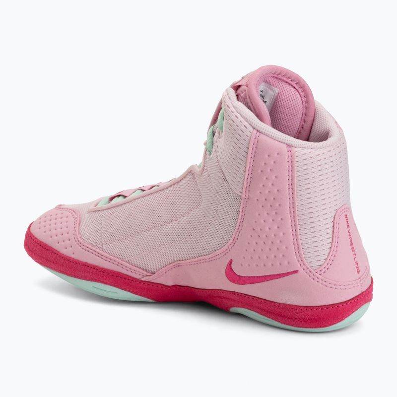 Încălțăminte de lupte Nike Inflict 4 pink foam/desert pink/pink rise/rrtic green 3