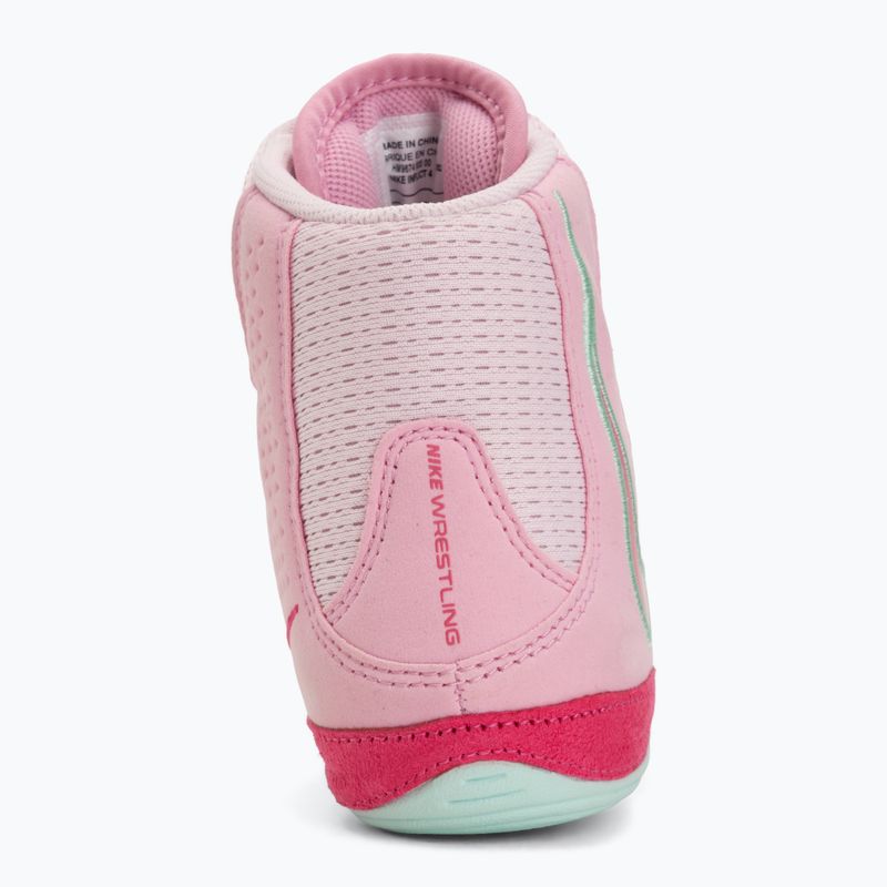 Încălțăminte de lupte Nike Inflict 4 pink foam/desert pink/pink rise/rrtic green 6