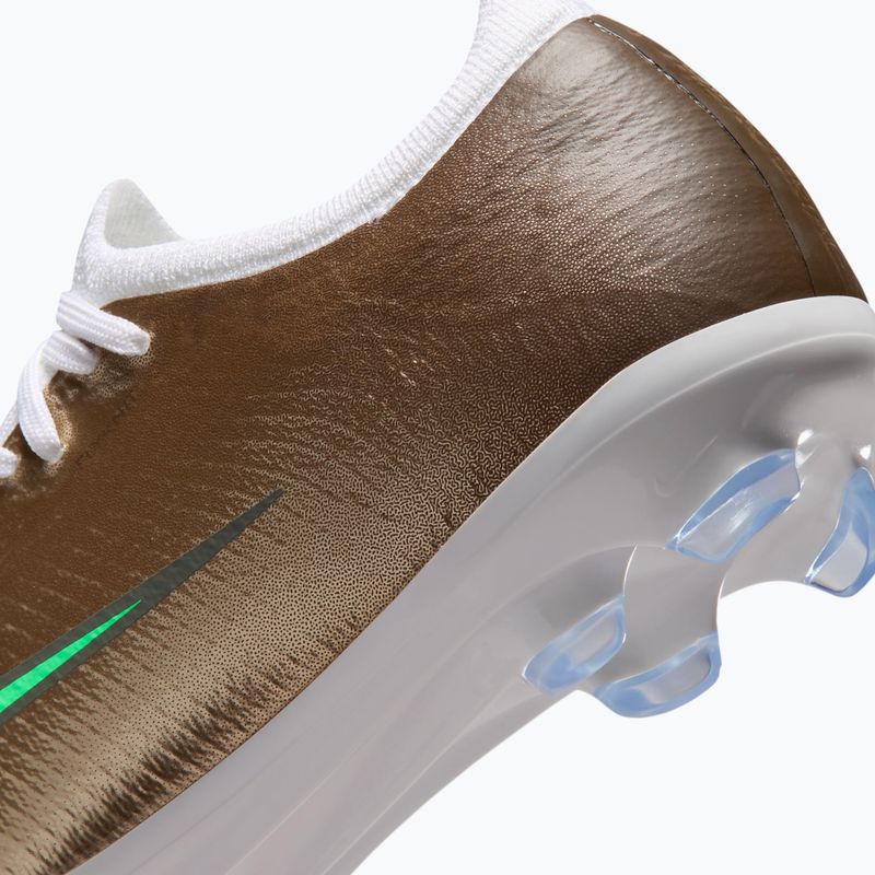 Încălțăminte de fotbal pentru copii Nike Jr. Vapor 17 Pro "Kylian Mbappé" Metallic Gold/Green Glow 7