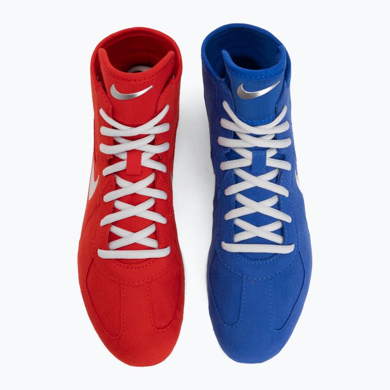 Încălțăminte de lupte Nike Footsweep 2 hyper royal/metallic silver 5
