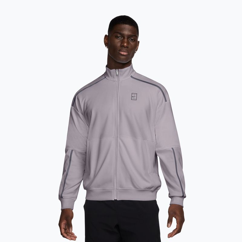 Bluză de tenis pentru bărbați Nike Court Heritage silver lilac/gridiron