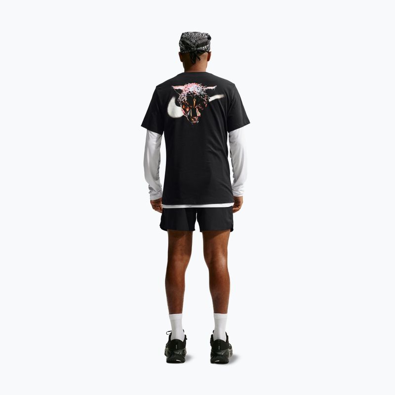 Tricou de alergare pentru bărbați Nike Dri-Fit Graphic black/white 2