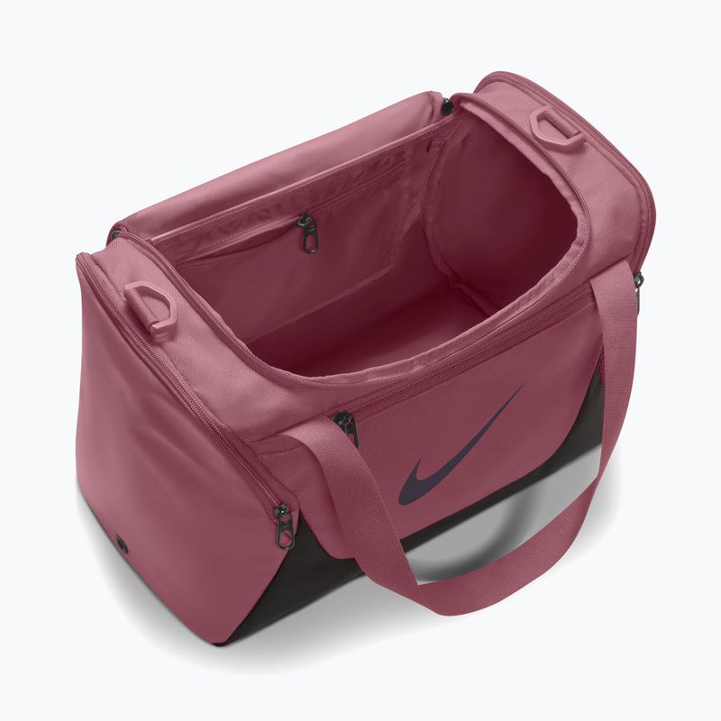 Geantă de antrenament Nike Brasilia Duffel Extra Small 24 l pink smoke/black/gridiron 4
