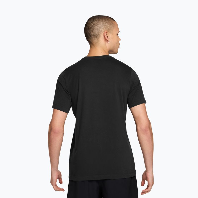 Tricou de alergare pentru bărbați Nike Dri-Fit Running T-Shirt black/bright spruce 2