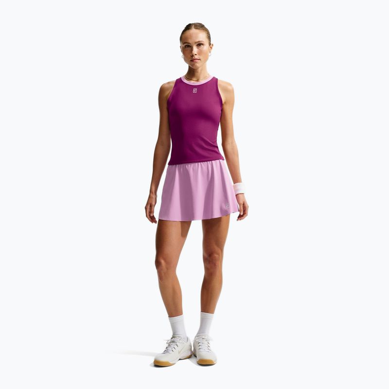 Fustă de tenis Nike Court Advantage orchid/white 2