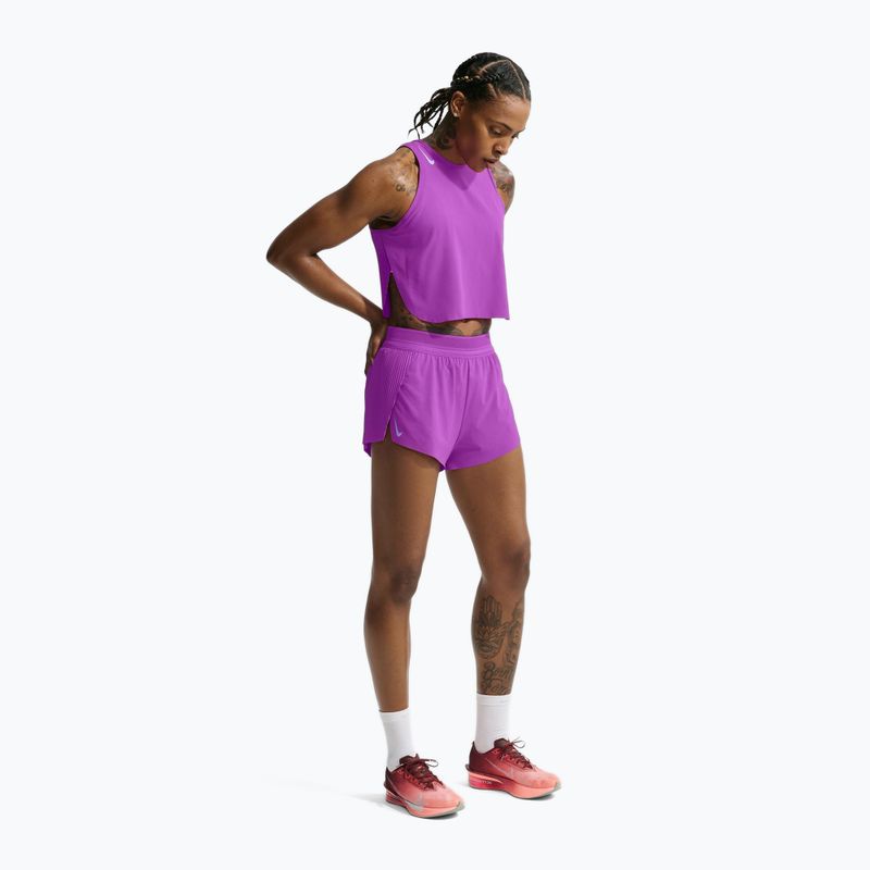 Tricou de alergare pentru femei Nike AeroSwift Dri-Fit ADV vivid purple/purple pulse 2