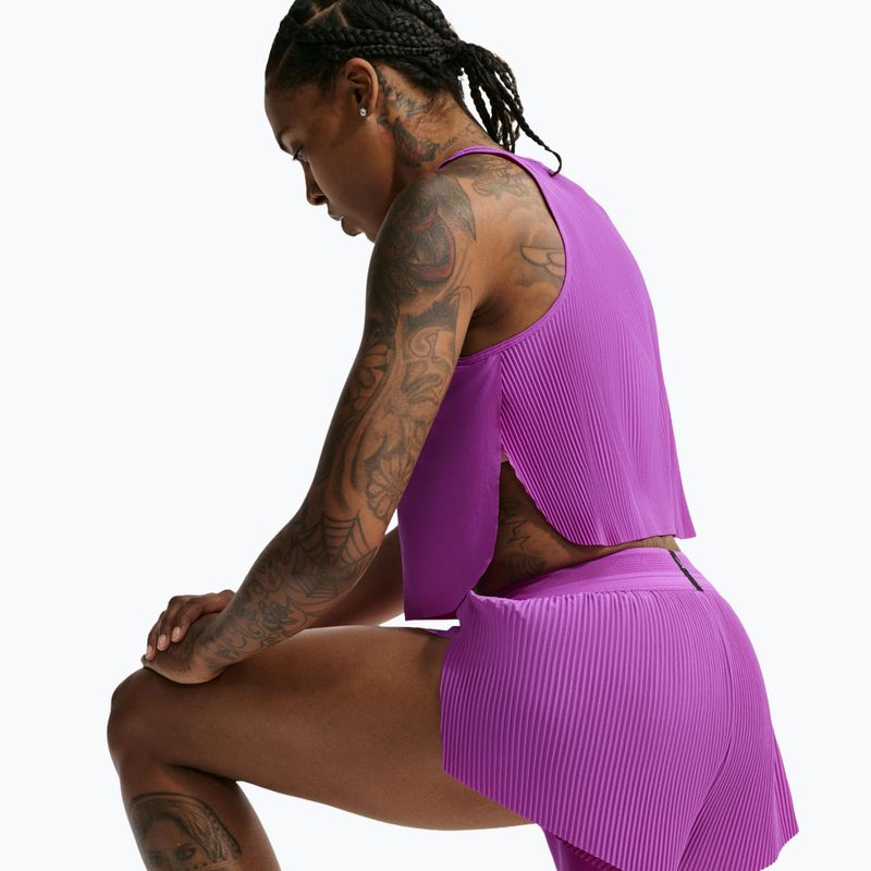 Tricou de alergare pentru femei Nike AeroSwift Dri-Fit ADV vivid purple/purple pulse 5