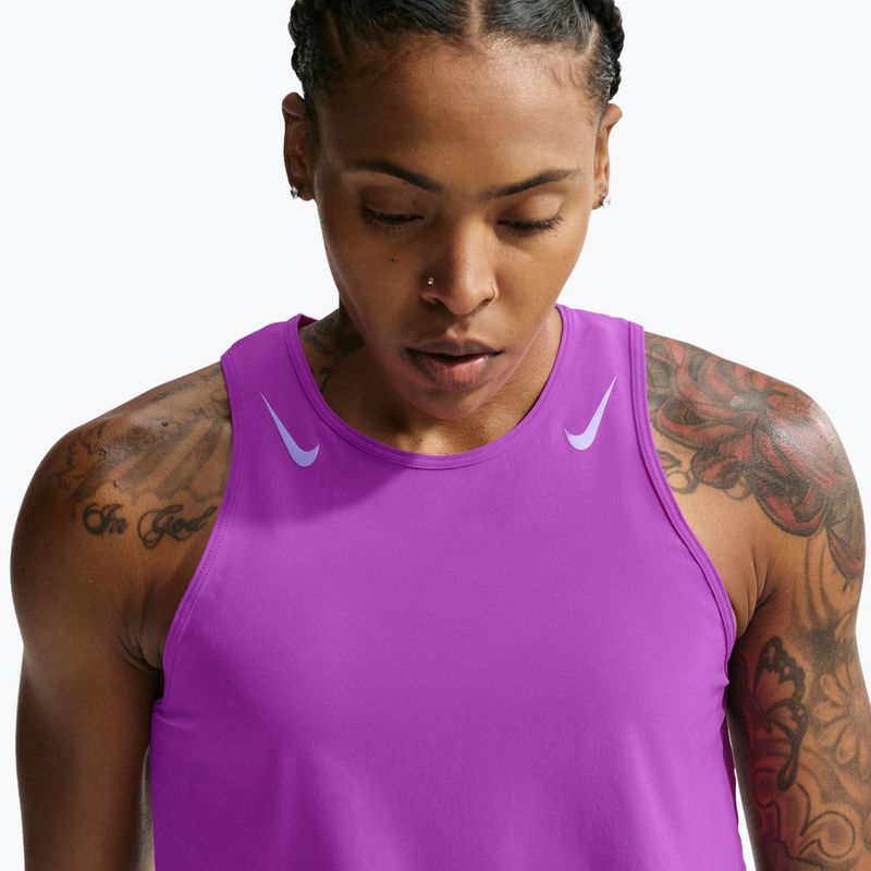 Tricou de alergare pentru femei Nike AeroSwift Dri-Fit ADV vivid purple/purple pulse 6