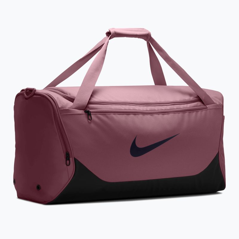 Geantă de antrenament Nike Brasilia 60 l pink smoke/black/gridiron 2