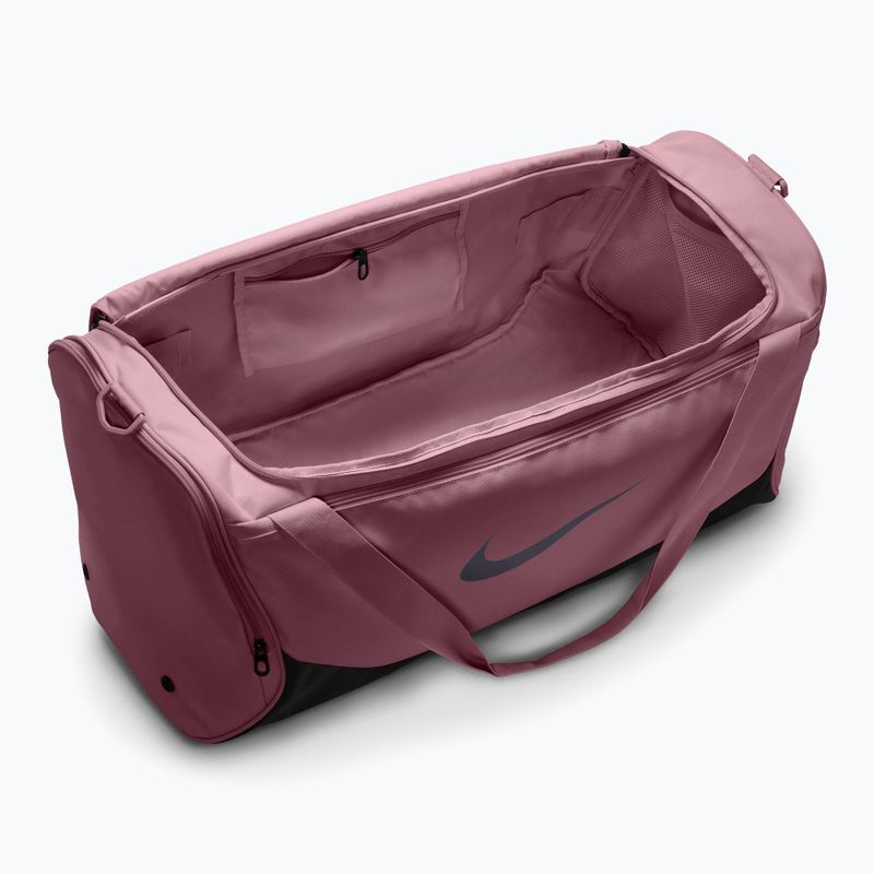 Geantă de antrenament Nike Brasilia 60 l pink smoke/black/gridiron 4