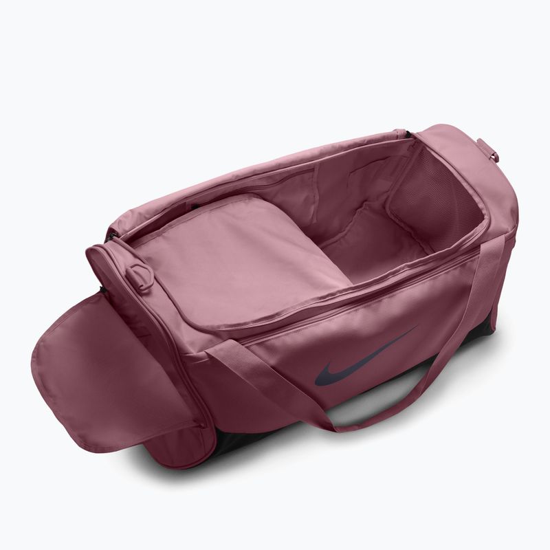 Geantă de antrenament Nike Brasilia 60 l pink smoke/black/gridiron 5