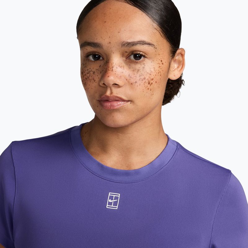 Tricou de tenis pentru femei Nike Court Advantage dark iris/white 3