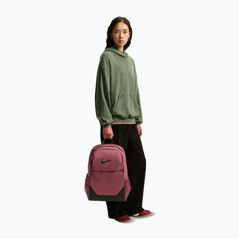 Rucsac Nike Brasilia 24 l pink smoke/black/gridiron 11