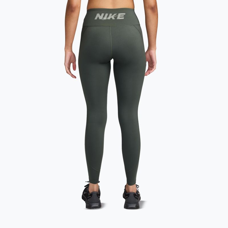 Colanți pentru femei Nike One camo green/camo green/jade horizon/white 2