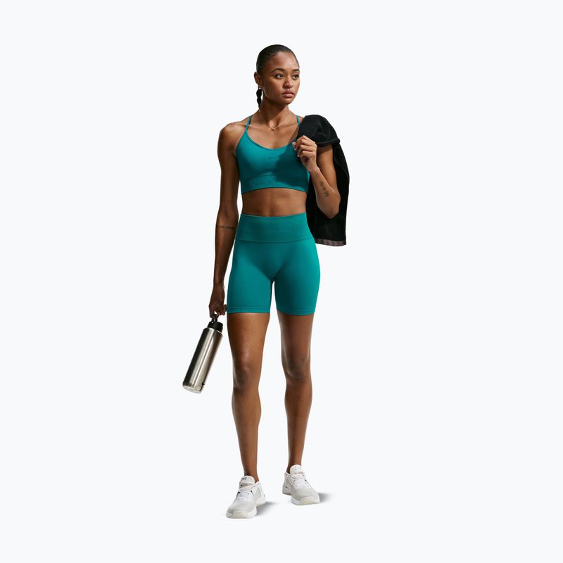 Pantaloni scurți pentru femei Nike Pro Seamless High-Waisted Biker 5" bright spruce 2