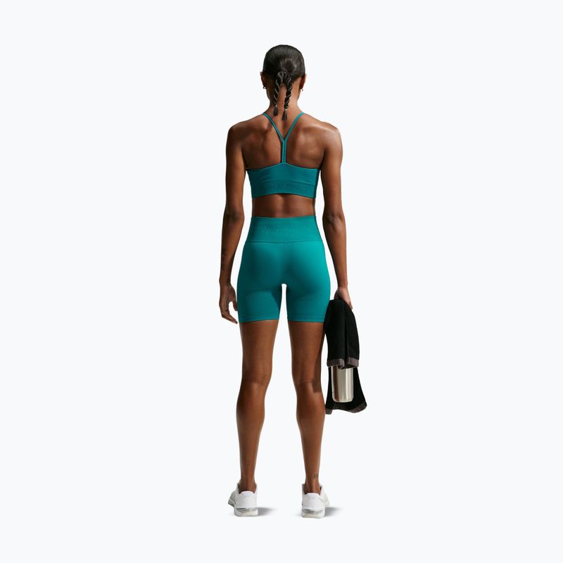 Pantaloni scurți pentru femei Nike Pro Seamless High-Waisted Biker 5" bright spruce 3