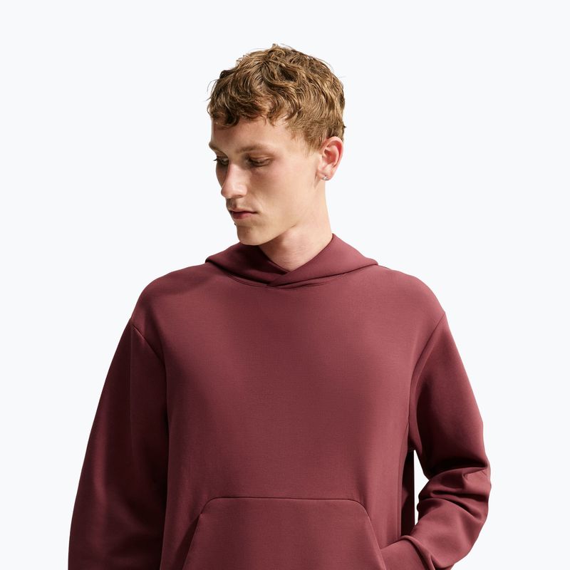 Bluză de antrenament pentru bărbați Nike 24.7 ImpossiblySoft Light Boulder/Black/Burgundy Crush 4