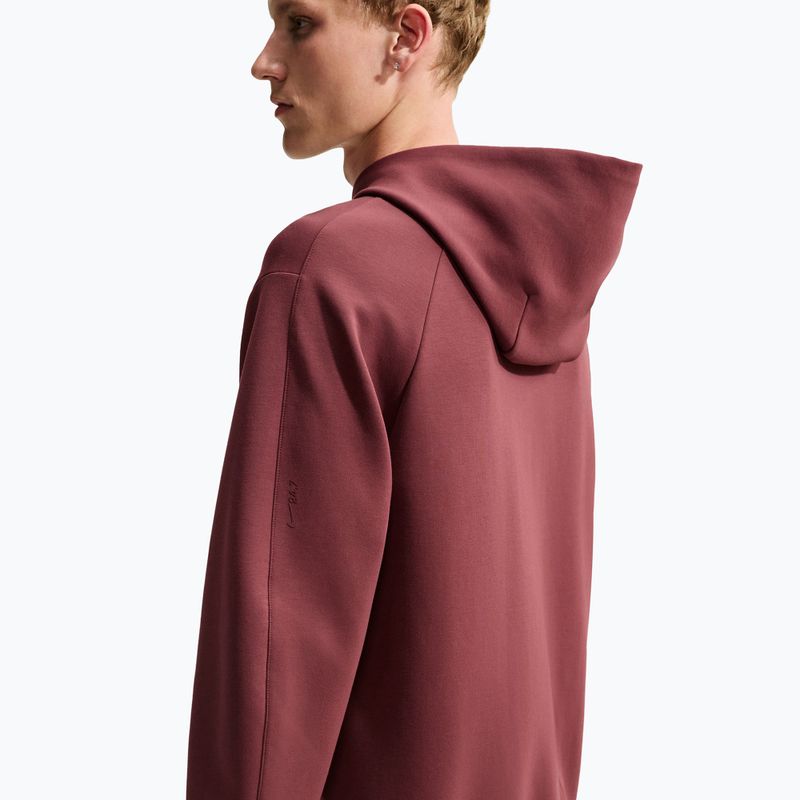 Bluză de antrenament pentru bărbați Nike 24.7 ImpossiblySoft Light Boulder/Black/Burgundy Crush 5